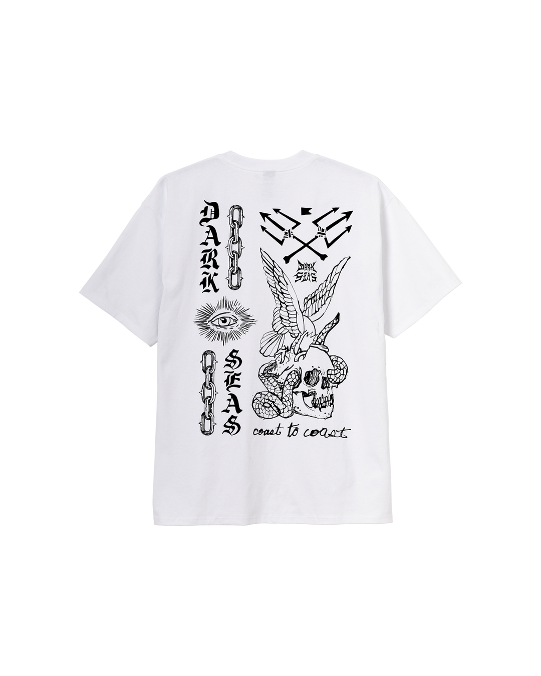 Dark Seas Trouble Maker Heavyweight T-Shirt - White - Sun Diego Boardshop