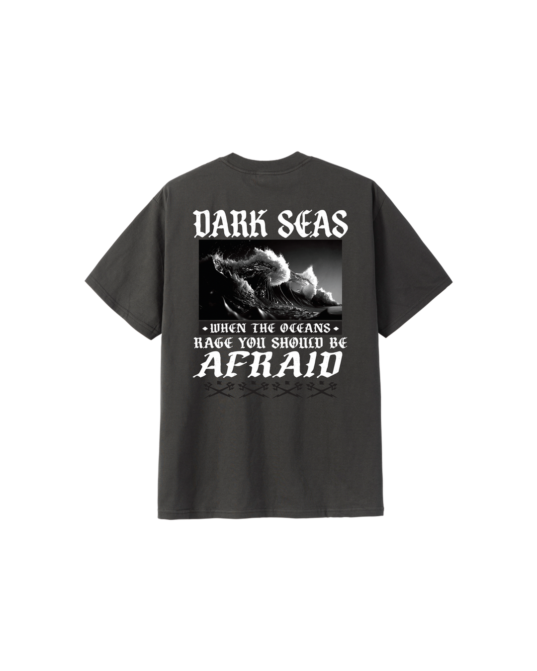Dark Seas Be Afraid Heavyweight T-Shirt - Vintage Black - Sun Diego Boardshop