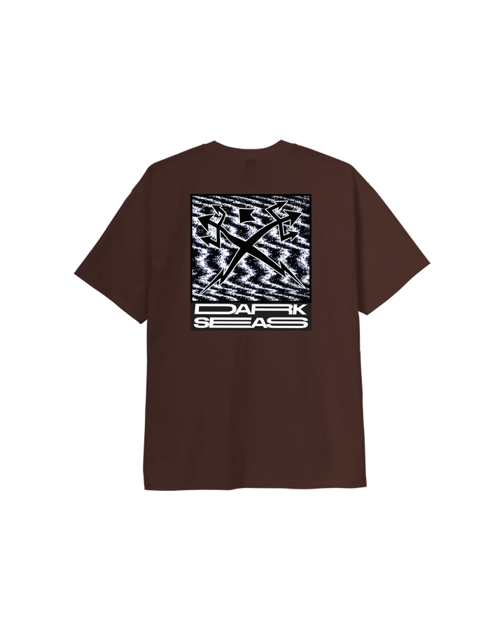 Dark Seas Men's White Noise Heavyweight T-Shirt - Java Brown - Sun Diego Boardshop