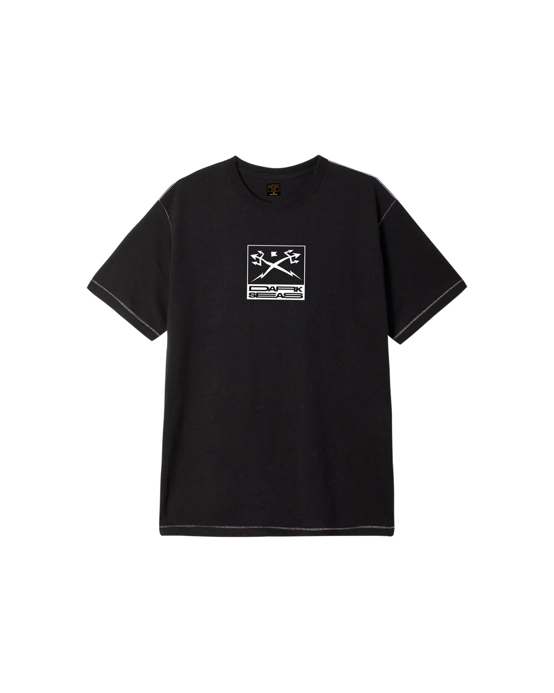 Dark Seas Warped World Blind Stitch T-Shirt - Heather Black - Sun Diego Boardshop