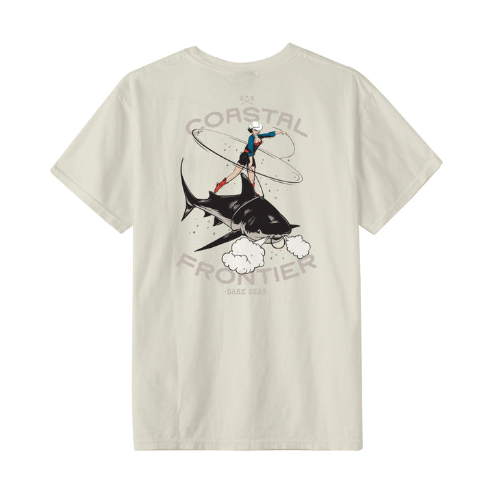 Dark Seas BULL SHARK PIGMENT T-SHIRT - ANTIQUE WHITE - Sun Diego Boardshop