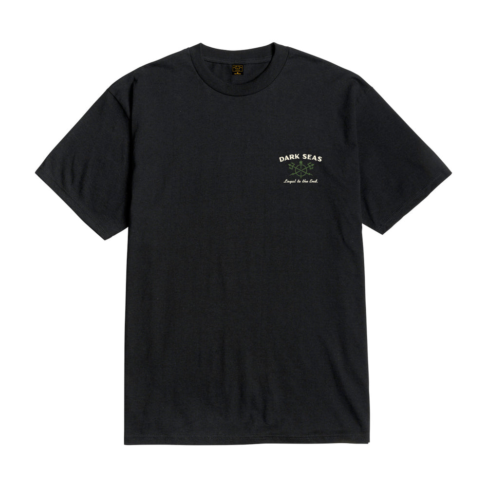 Dark Seas HUNTER PIGMENT T-SHIRT - BLACK - Sun Diego Boardshop