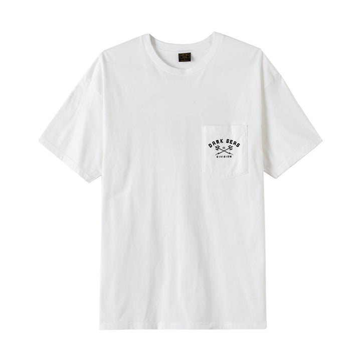 Dark Seas WE HAUL BASIC POCKET T-SHIRT - WHITE - Sun Diego Boardshop