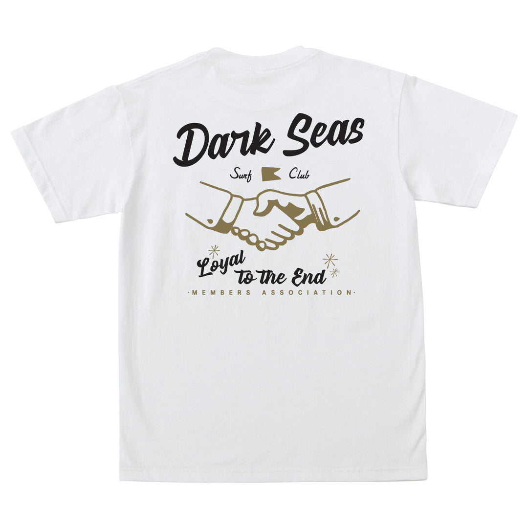 Dark Seas SPEAK EAZY POCKET T-SHIRT - WHITE - Sun Diego Boardshop