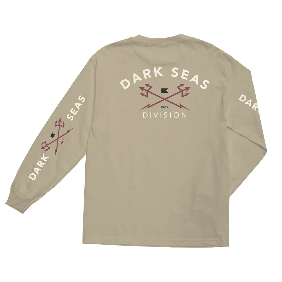 Dark Seas HEADMASTER STOCK LS T-SHIRT - SAND - Sun Diego Boardshop