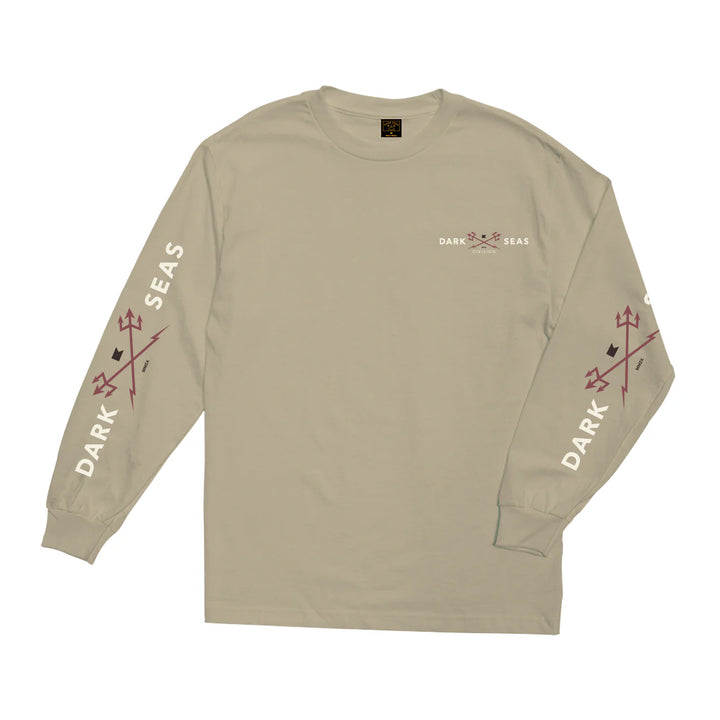 Dark Seas HEADMASTER STOCK LS T-SHIRT - SAND - Sun Diego Boardshop