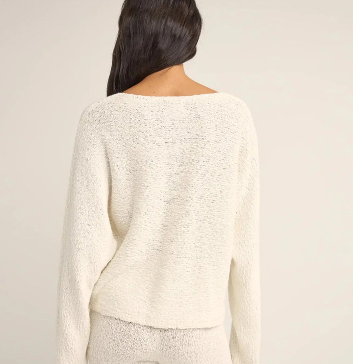 Rhythm Adele Oversized Knit Top - WHITE - Sun Diego Boardshop