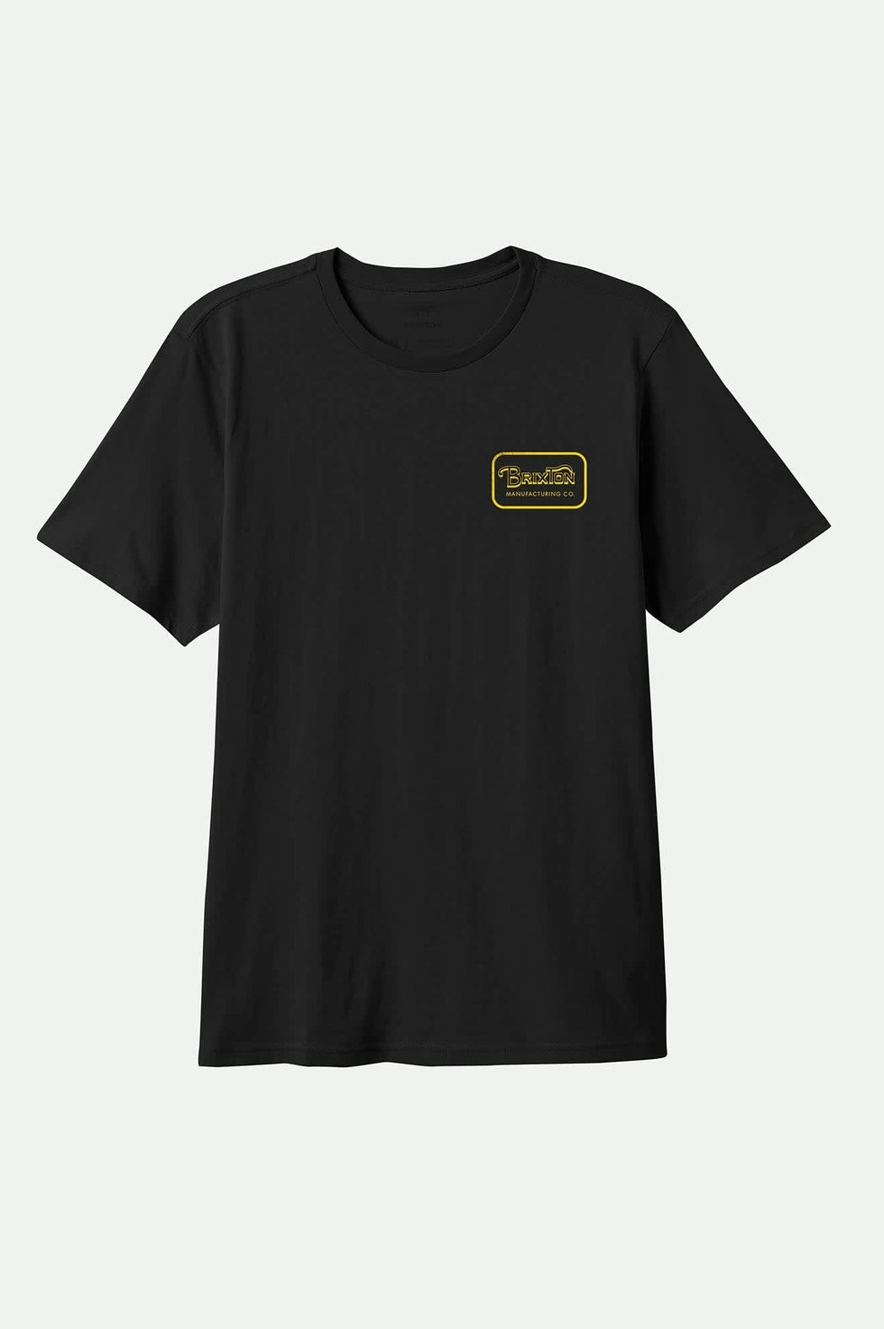 Brixton Grade Standard T-Shirt - Black/Dark Yellow - Sun Diego Boardshop