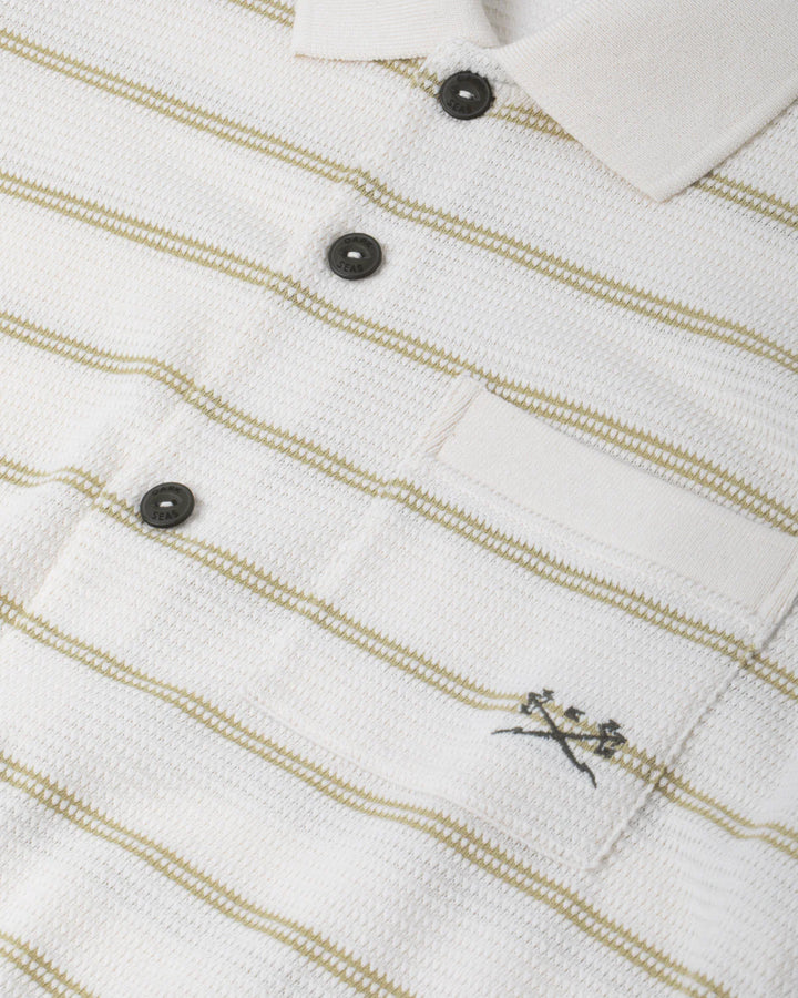 Dark Seas Shayne Polo - Off White - Sun Diego Boardshop