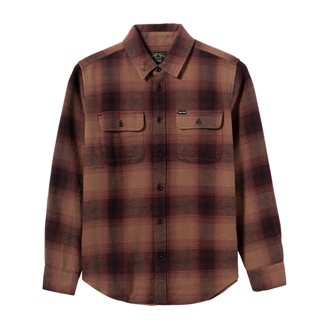 Dark Seas CHARLOS SHIRT - BLACK/TAUPE - Sun Diego Boardshop