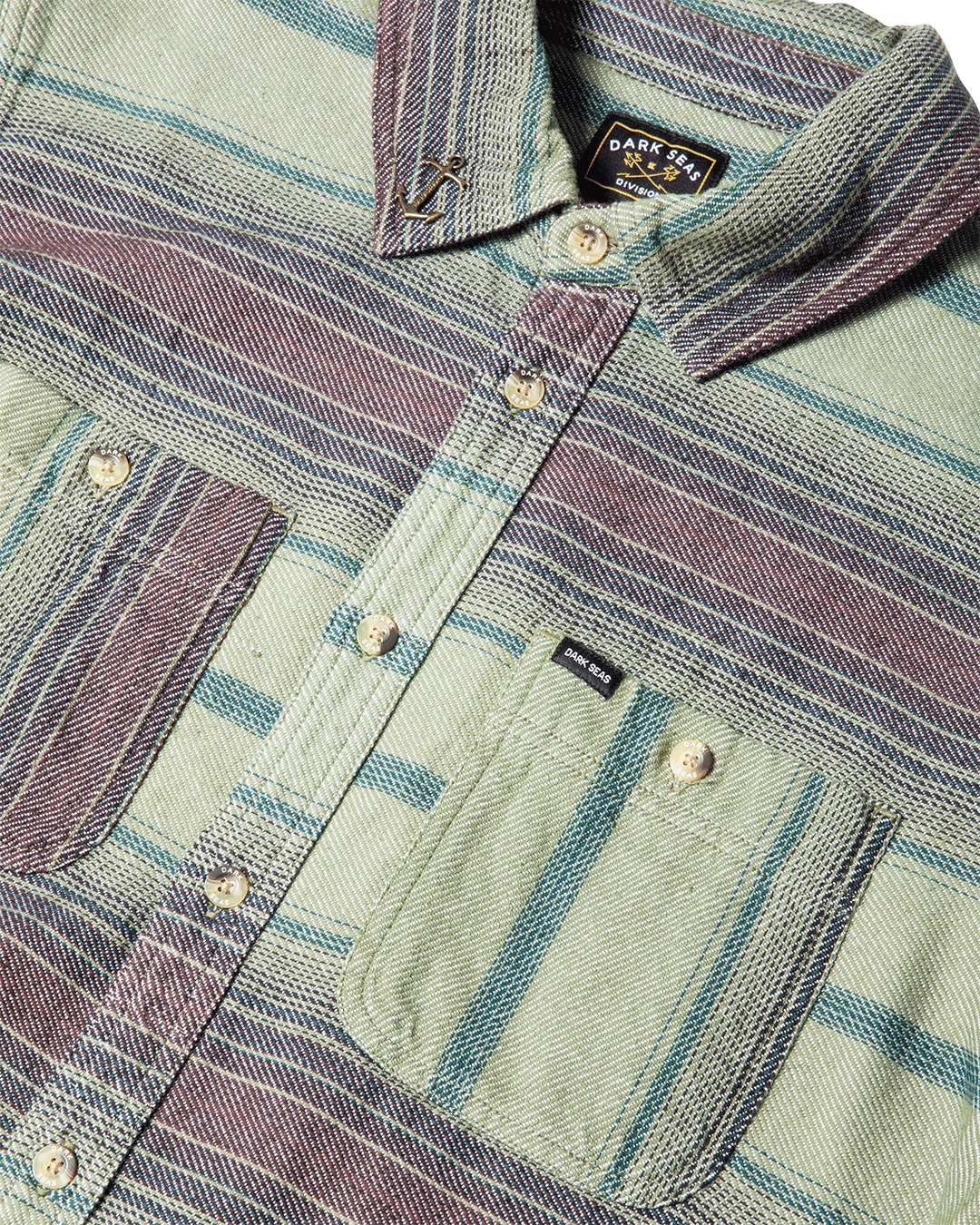 Dark Seas Summit Shirt - Brown/Olive