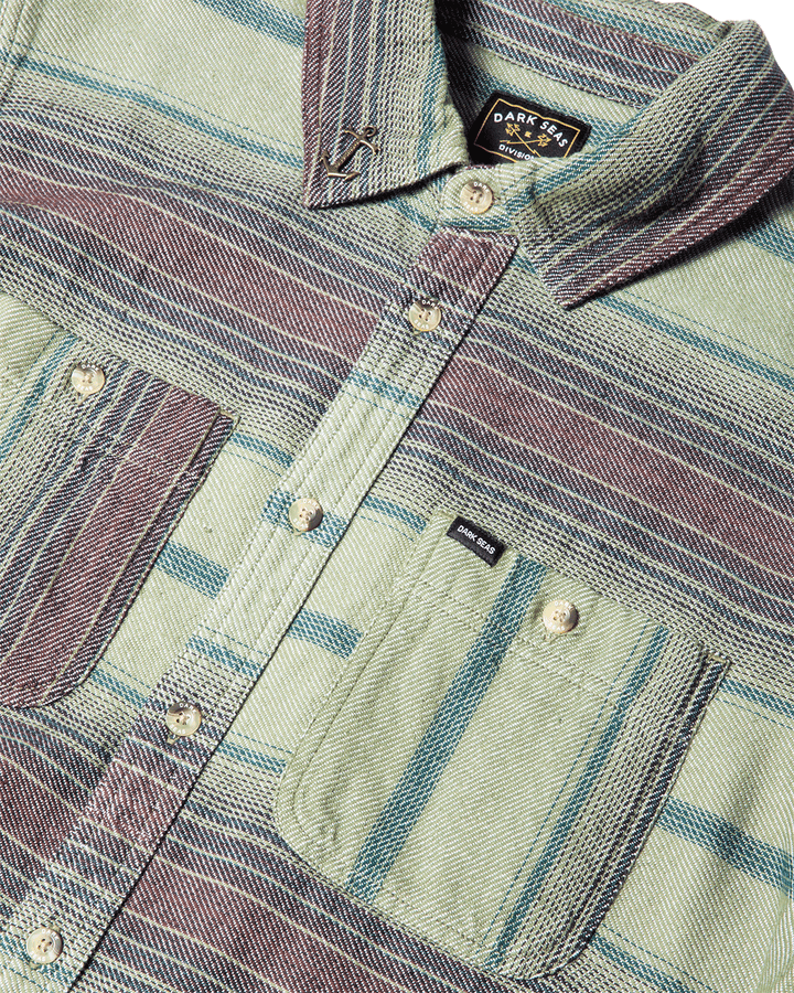 Dark Seas Summit Shirt - Brown/Olive