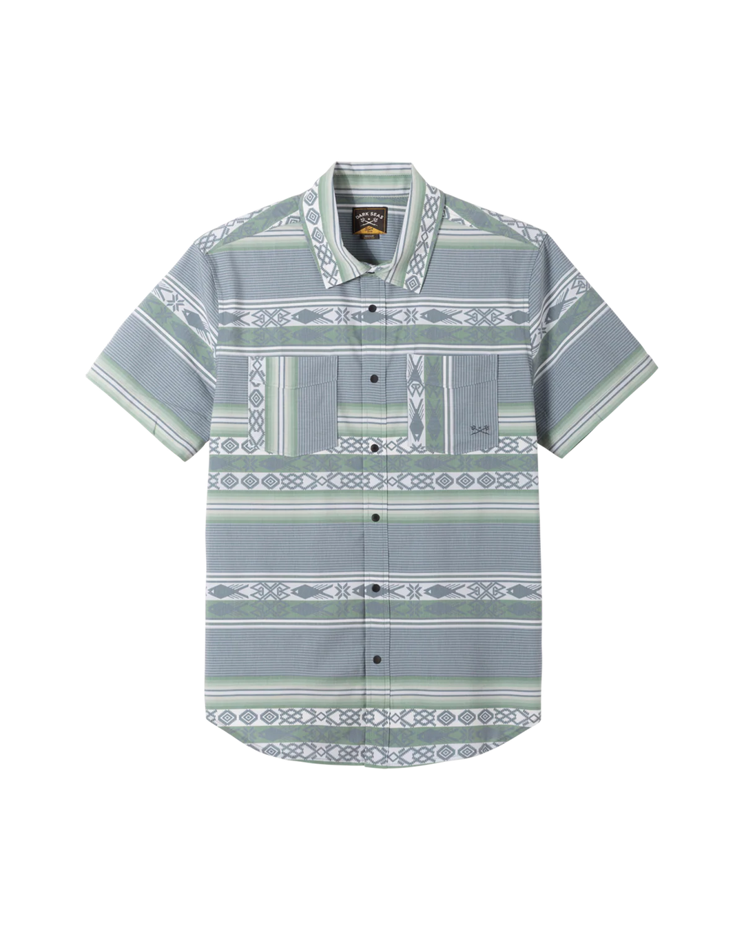 Dark Seas Roadrunner Short Sleeve Shirt - Storm - Sun Diego Boardshop