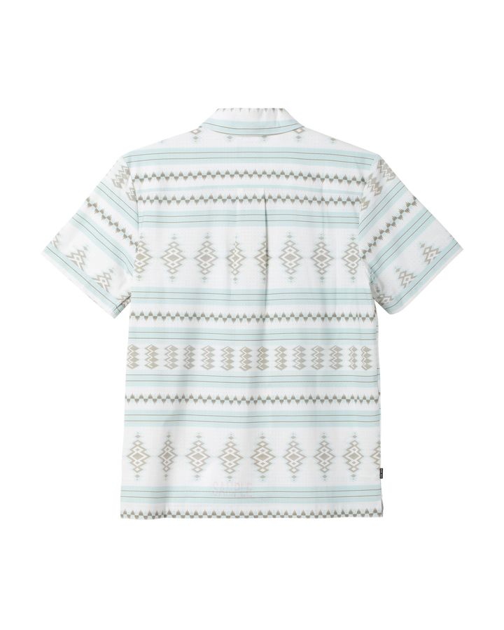 Dark Seas Men's Palmetto Short Sleeve Shirt - Off-White/Blue - Sun Diego Boardshop