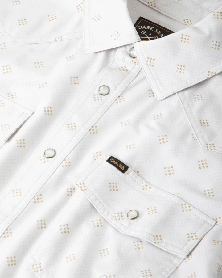 Dark Seas Men's Barton Short Sleeve UV Shirt - White - Sun Diego Boardshop