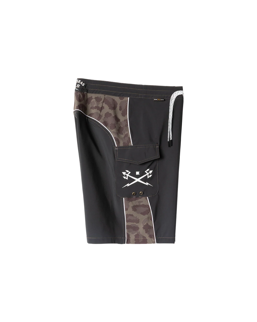 Dark Seas Time Warp Boardshort - Black Camo - Sun Diego Boardshop