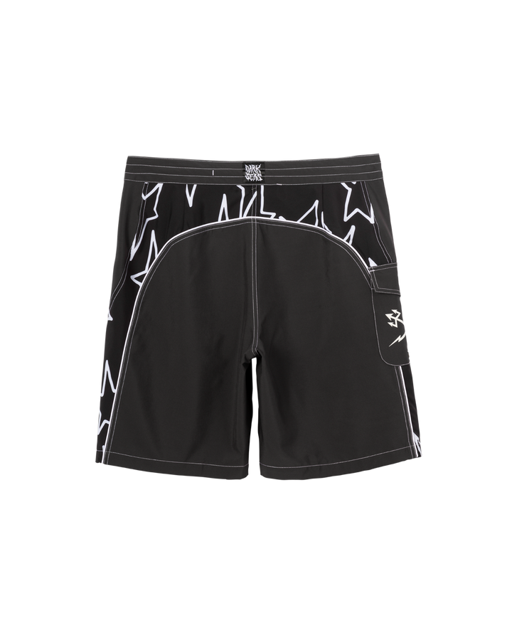 Dark Seas Time Warp Boardshort - Black - Sun Diego Boardshop