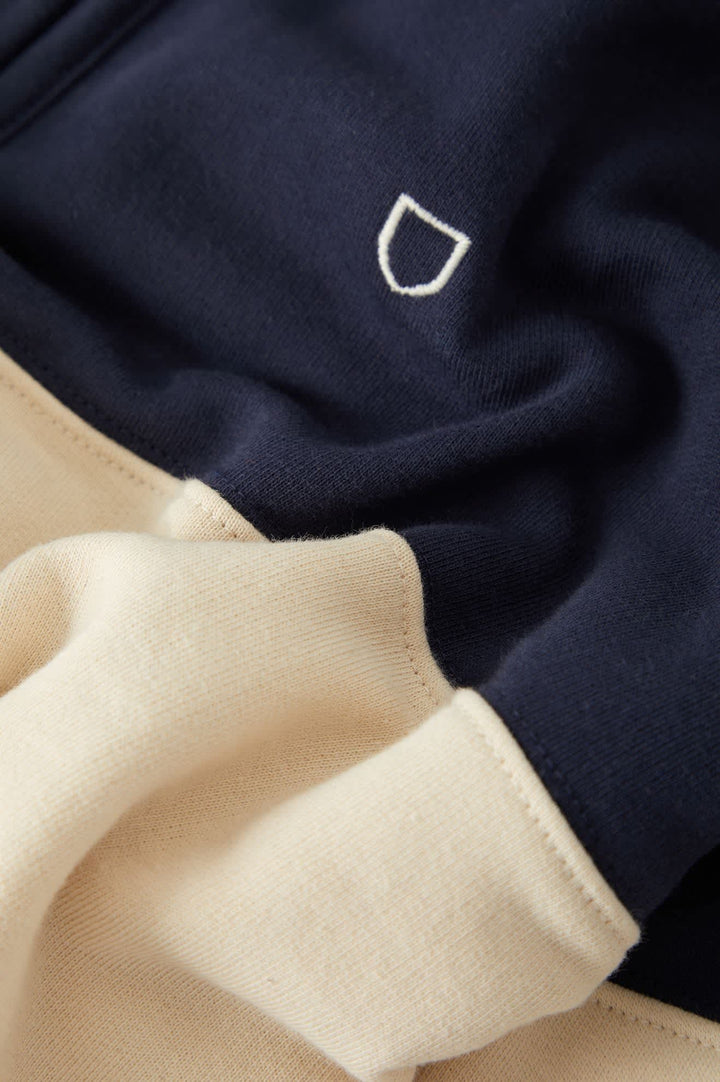 Brixton Men's Danville Quarter Zip Fleece - Navy/Whitecap - Sun Diego Boardshop