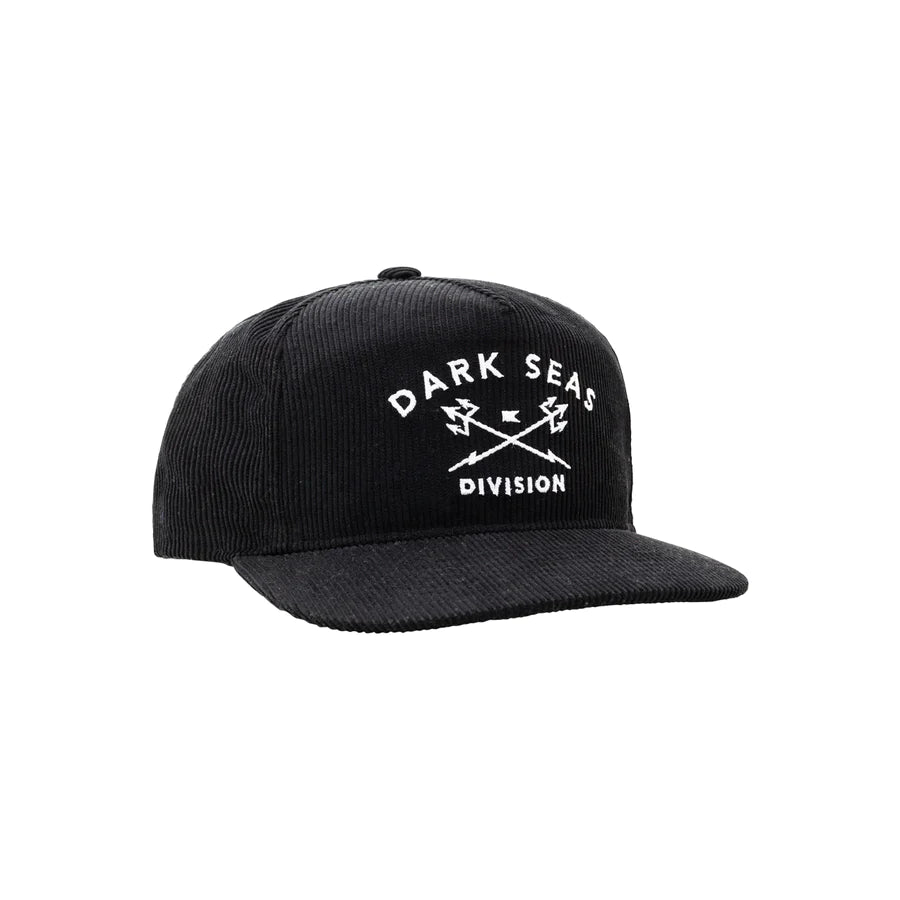 Dark Seas Hat Tridents Corduroy - Black - Sun Diego Boardshop