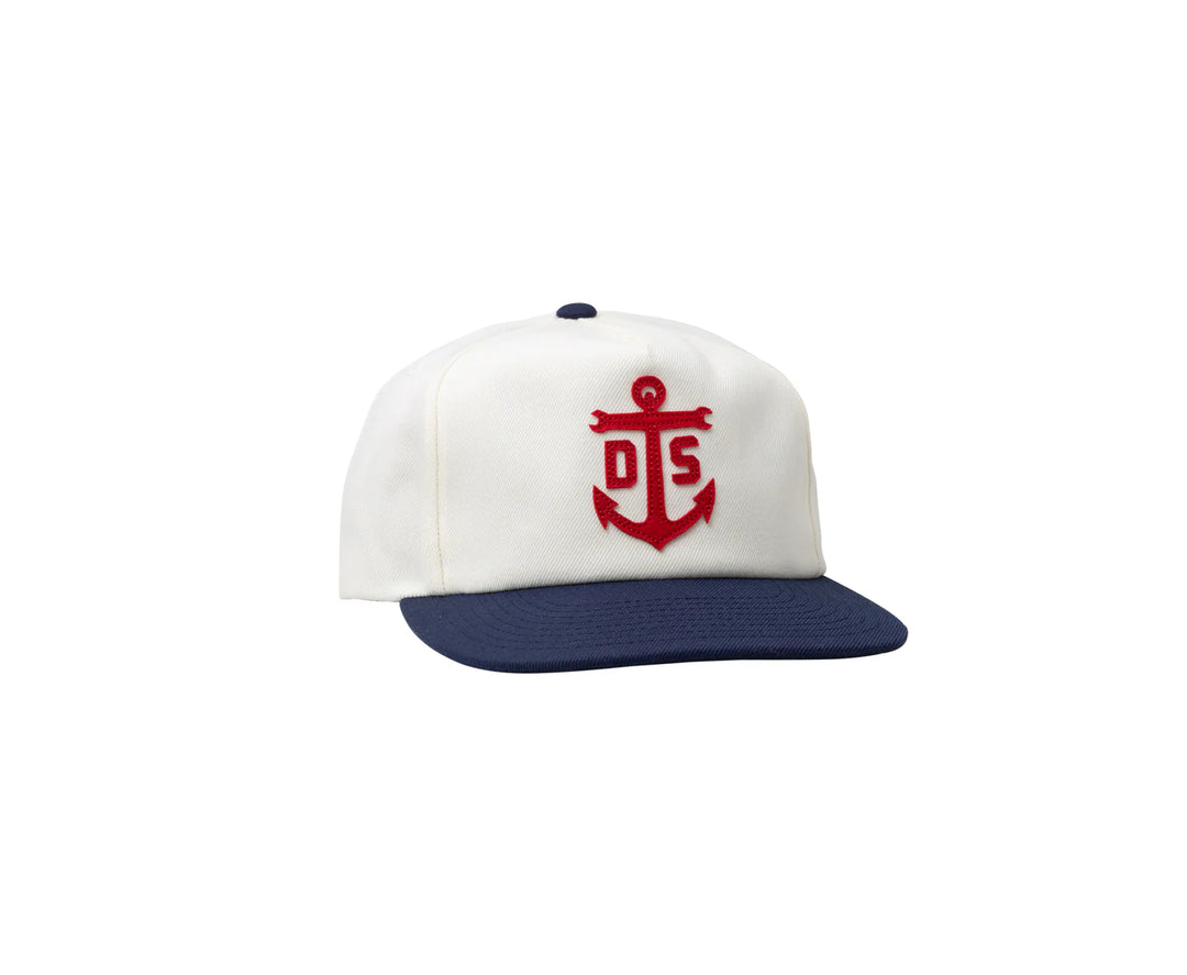 Dark Seas GISLER HAT - WHITE/NAVY - Sun Diego Boardshop