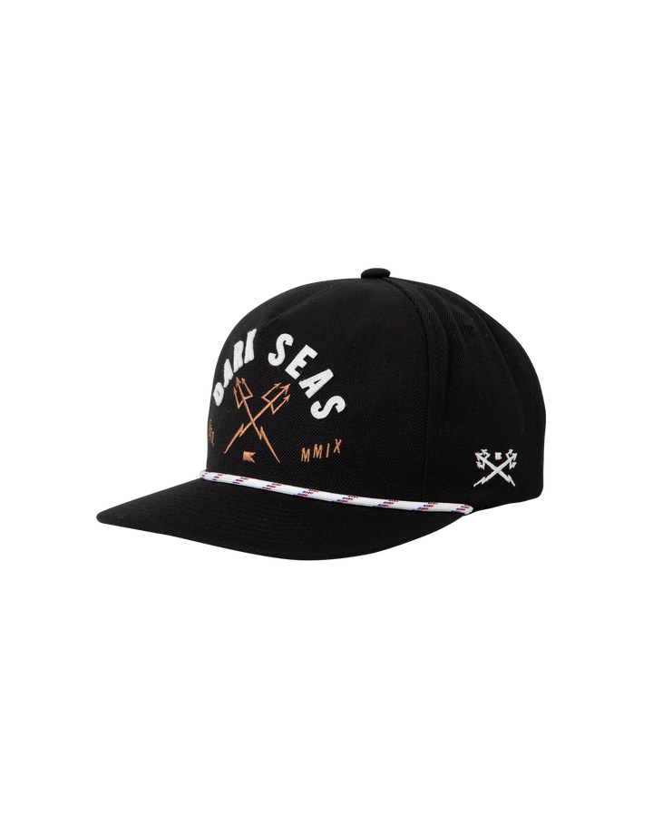 Dark Seas Spinner Hat - BLACK - Sun Diego Boardshop