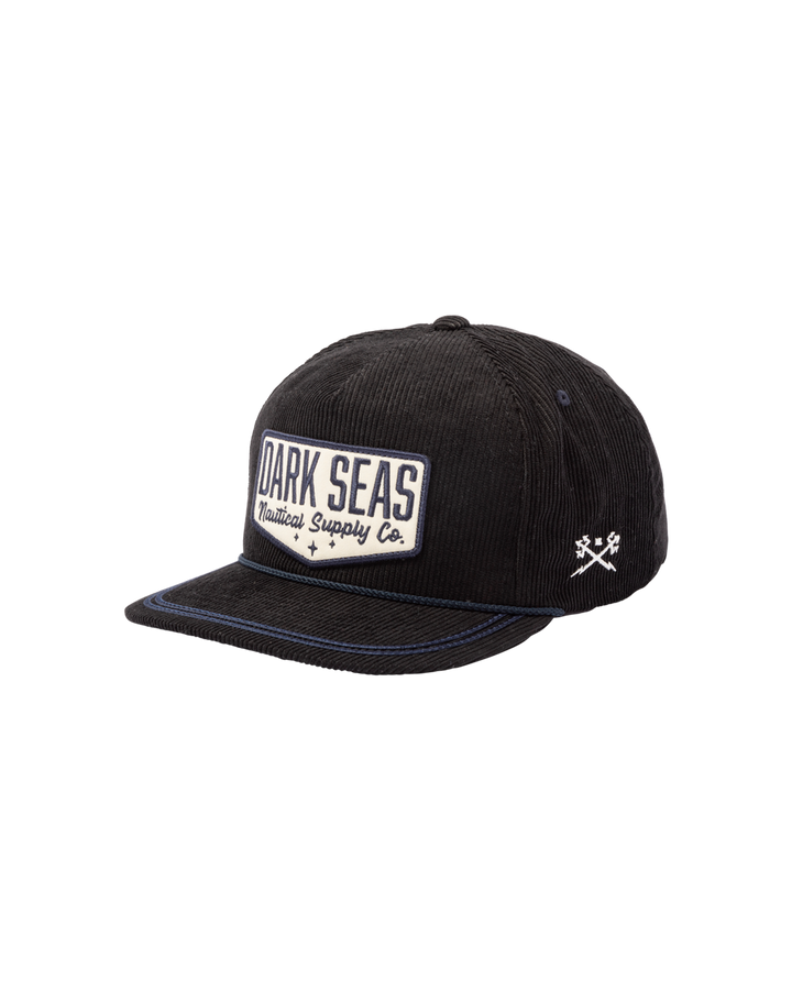 Dark Seas Saddleback Hat - Black