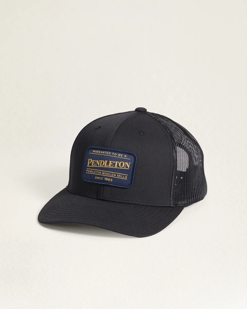 Pendleton CLASSIC PATCH TRUCKER HAT - BLACK - Sun Diego Boardshop