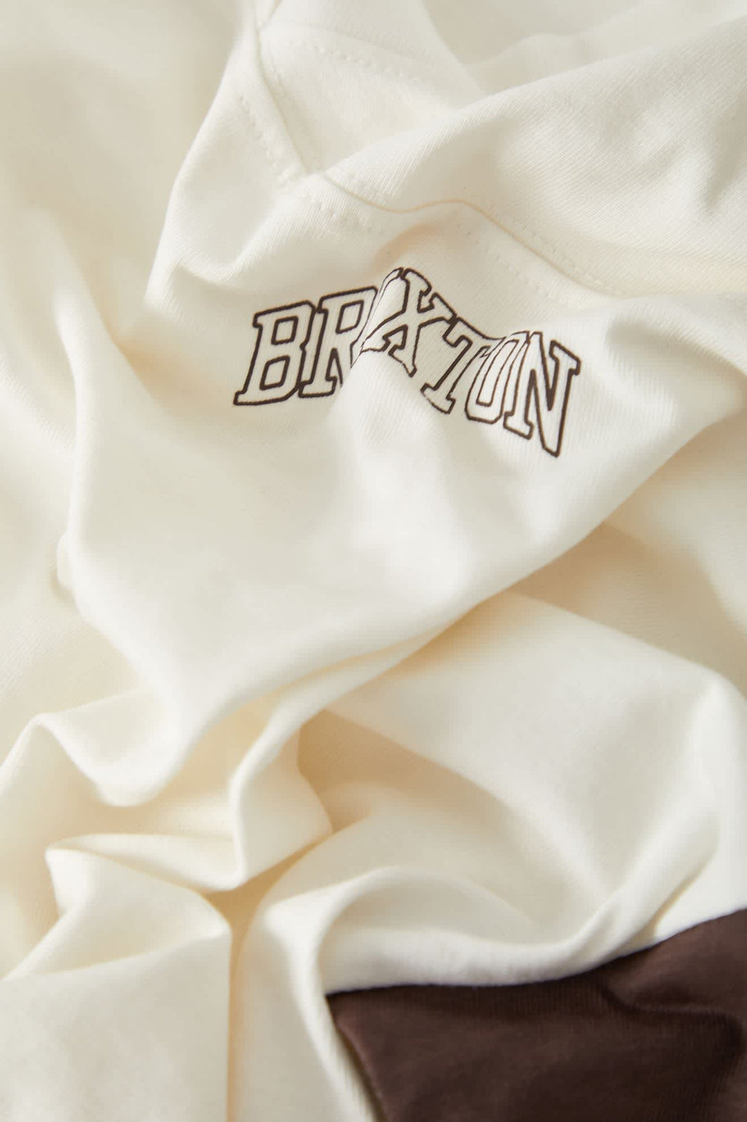 Brixton Women's Boxy Cropped Football T-Shirt - Off White - Sun Diego Boardshop