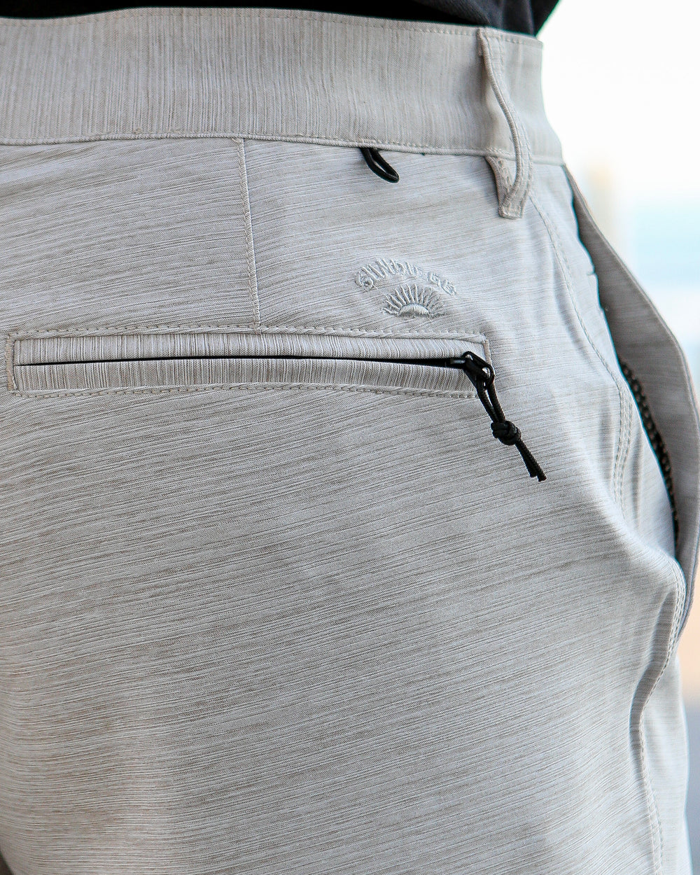 SunDiego SEAWAY HYBRID Walk Short - Fossil - Sun Diego Boardshop