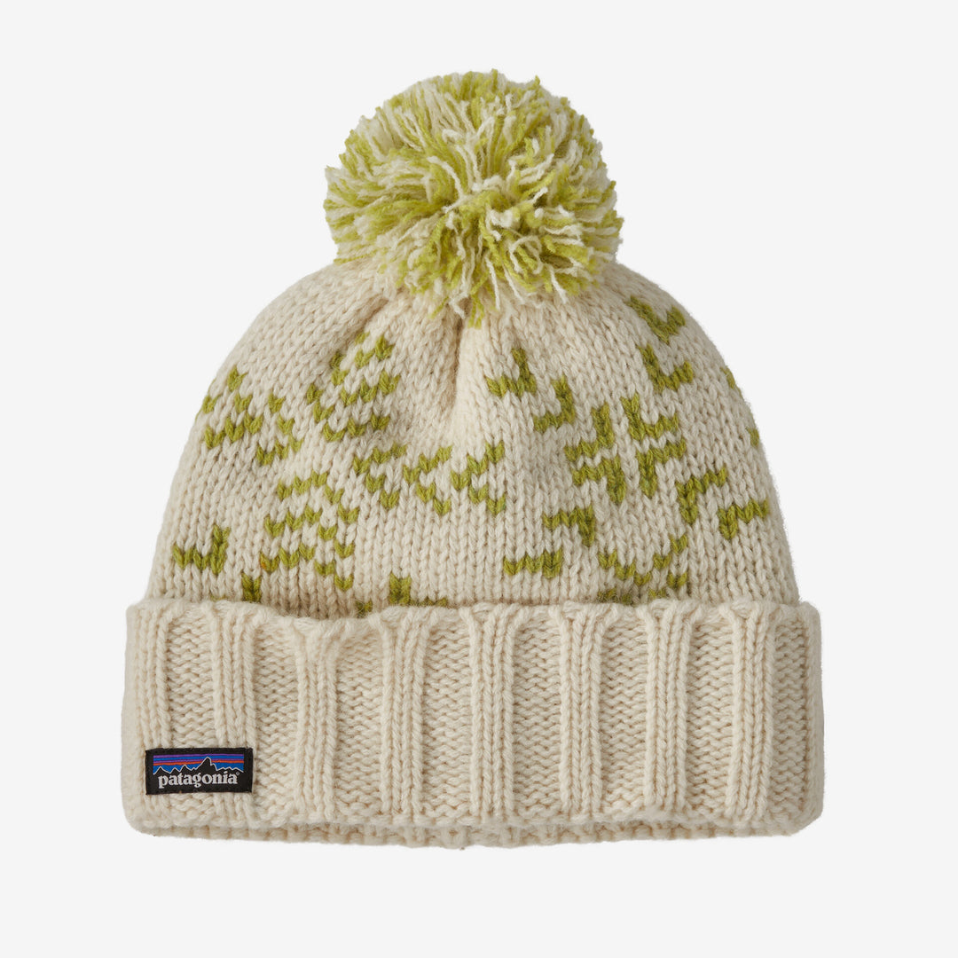 Patagonia Snowbelle Beanie - EVERGREEN FLAKES BIRCH WHITE - Sun Diego Boardshop