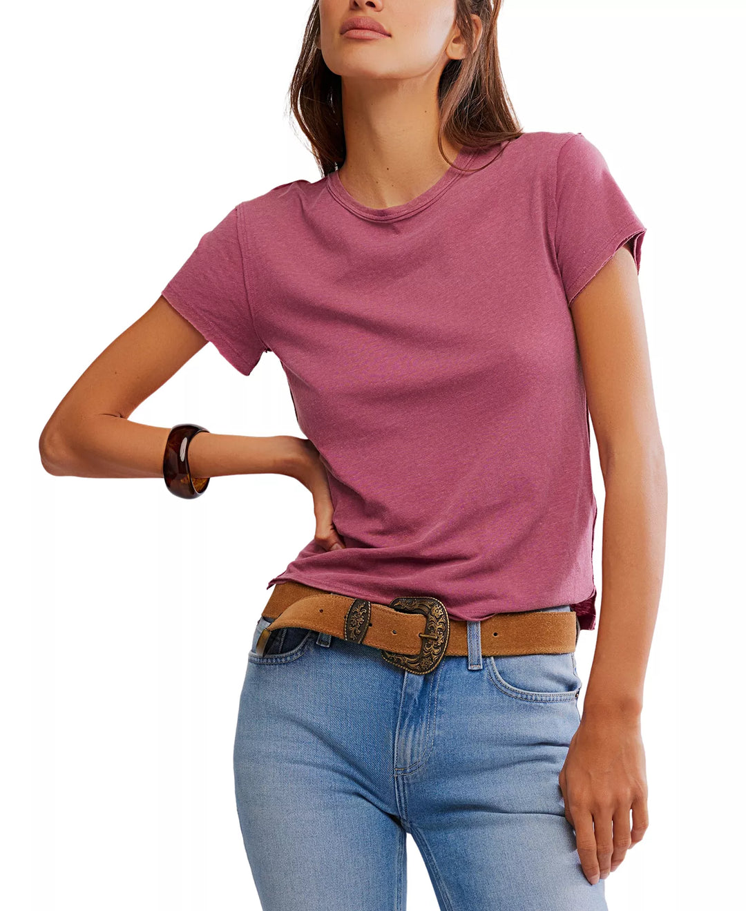 Free People We The Free Nova Tee - Crushed Berry - Sun Diego Boardshop