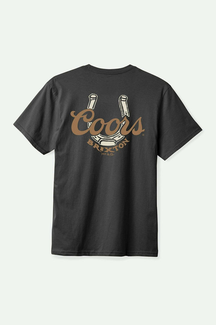 Brixton Coors Luck S/S Standard T-Shirt - BLACK - Sun Diego Boardshop