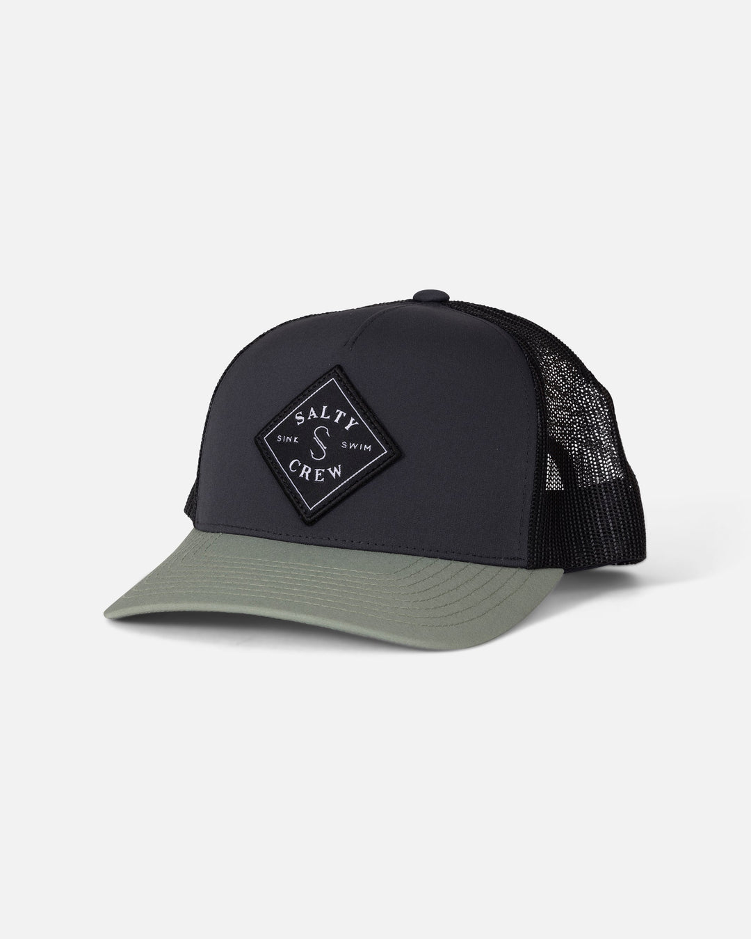 Salty Crew Men's Sealine Retro Trucker - Black/Green - Sun Diego Boardshop