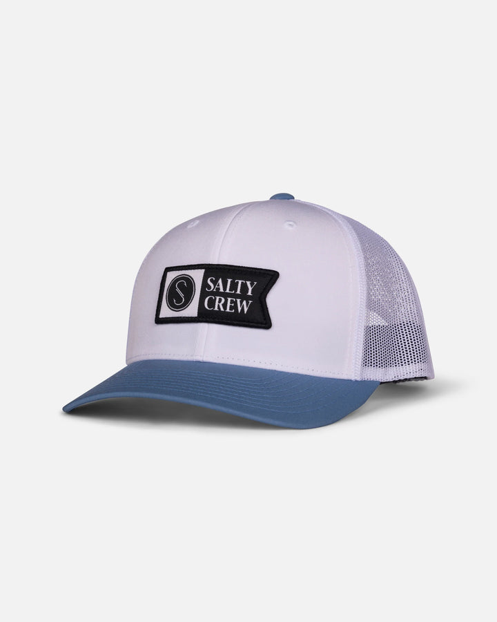 Salty Crew Men's Pinnacle 2 Retro Trucker Hat - White/slate