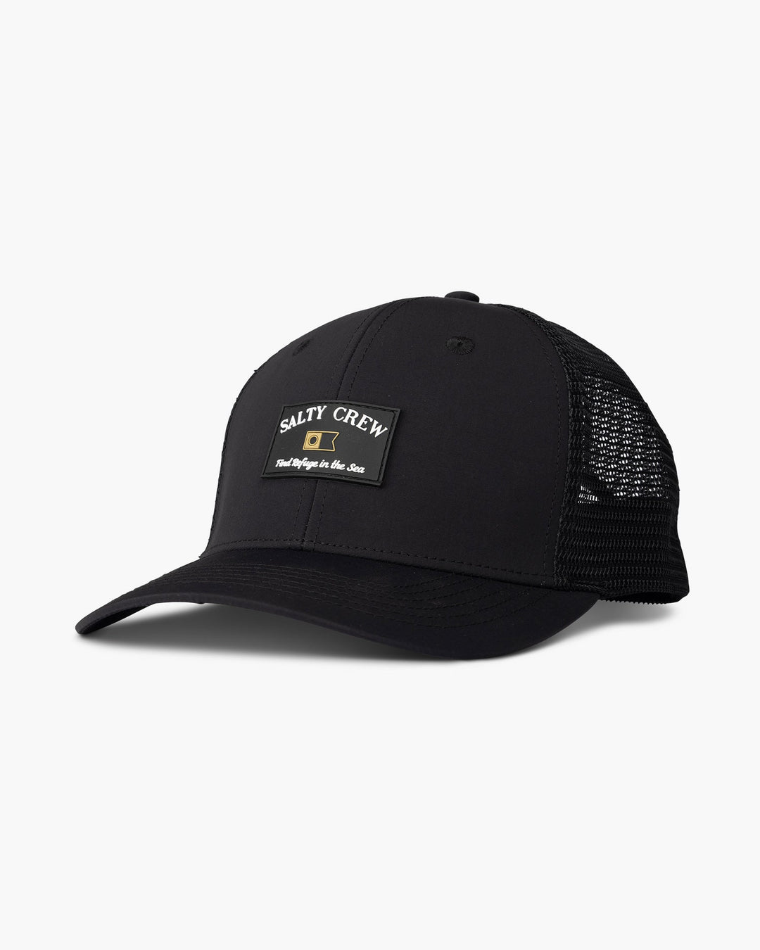 Salty Crew Steadfast Retro Trucker Hat - BLACK - Sun Diego Boardshop