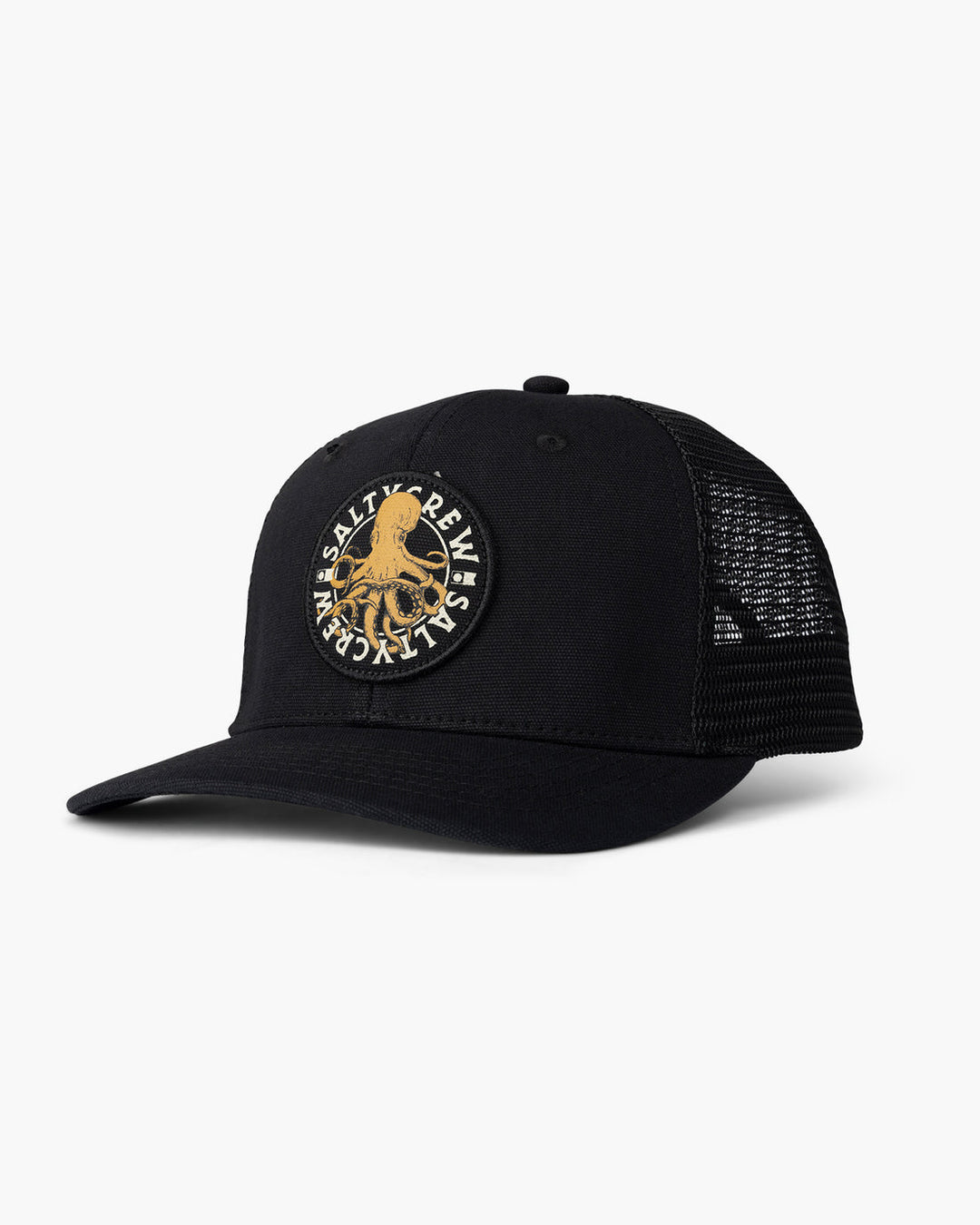 Salty Crew Tentacles Retro Trucker Hat - BLACK - Sun Diego Boardshop