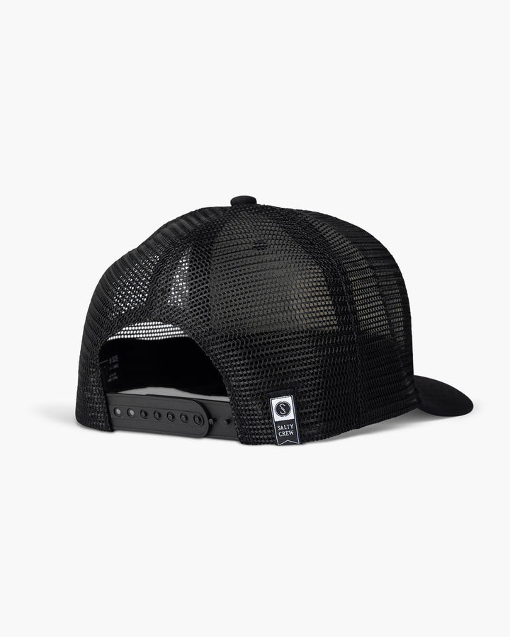 Salty Crew Tentacles Retro Trucker Hat - BLACK - Sun Diego Boardshop