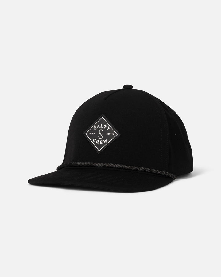 Salty Crew Men's Long Range Tech Snapback - Black