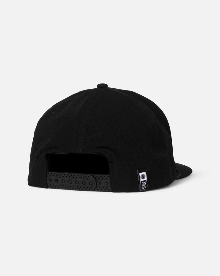 Salty Crew Men's Long Range Tech Snapback - Black