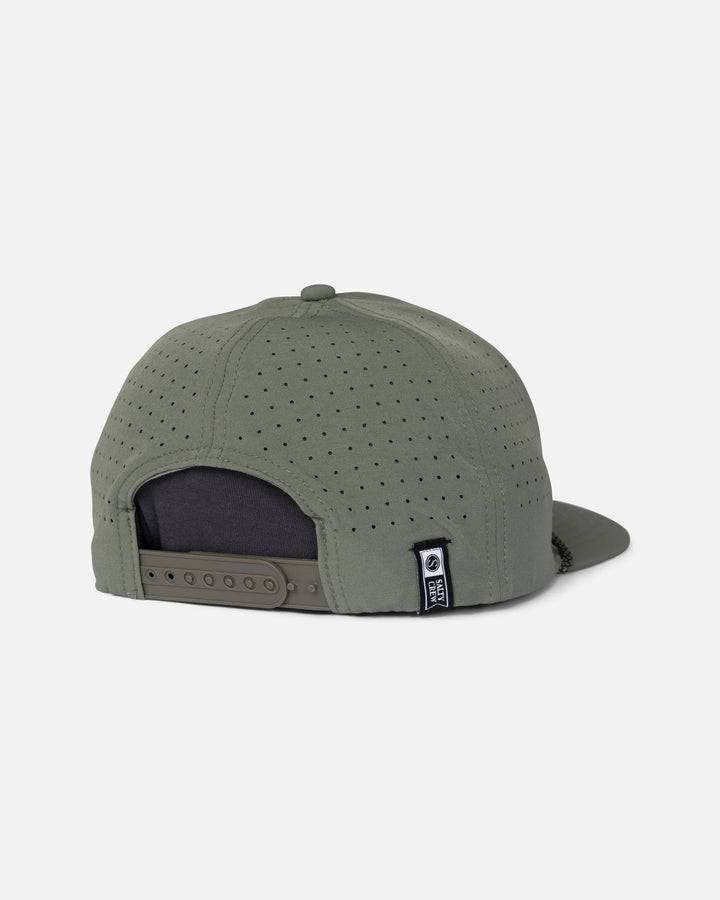 Salty Crew Men's Long Range Snapback - Washed Green
