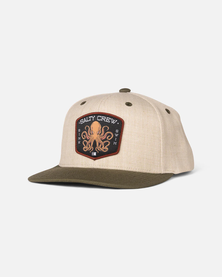 Salty Crew Tako Club Snapback - Natural/Olive - Sun Diego Boardshop