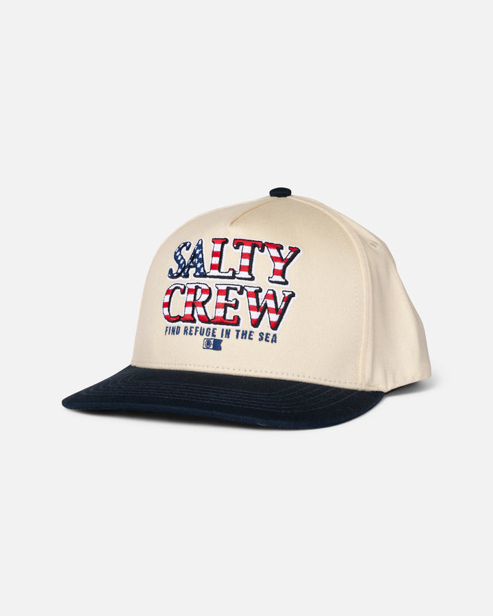 Salty Crew Men's America Optic Trucker - Birch/Navy