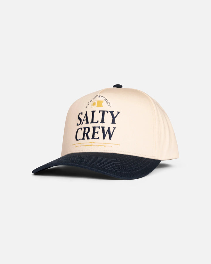 Salty Crew Men's Coordinates Snapback Hat - Off White/Navy