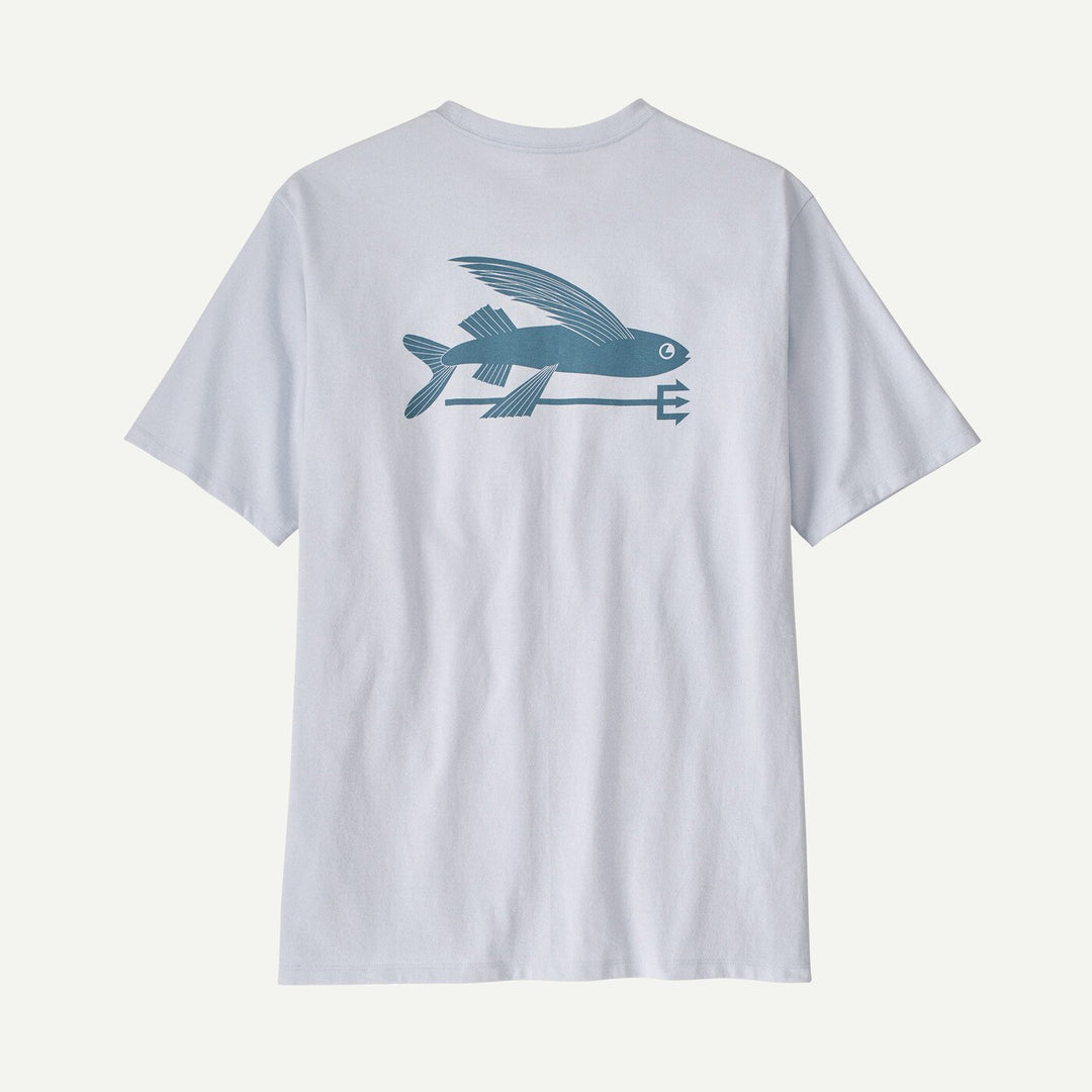 Patagonia Men's Flying Fish Responsibili-Tee - White - Sun Diego Boardshop