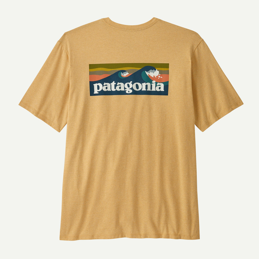 Patagonia Men's Boardshort Logo Pocket Responsibili-Tee - BEESWAX TAN - Sun Diego Boardshop