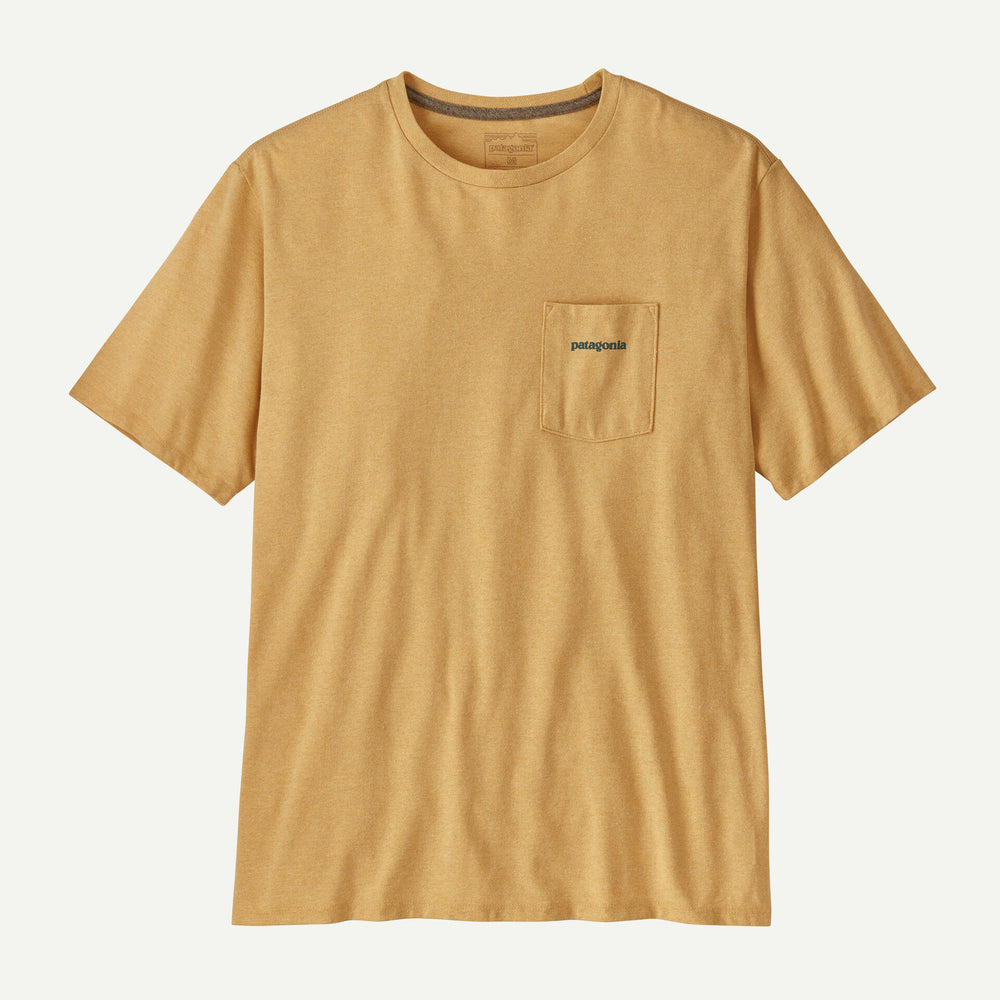 Patagonia Men's Boardshort Logo Pocket Responsibili-Tee - BEESWAX TAN - Sun Diego Boardshop