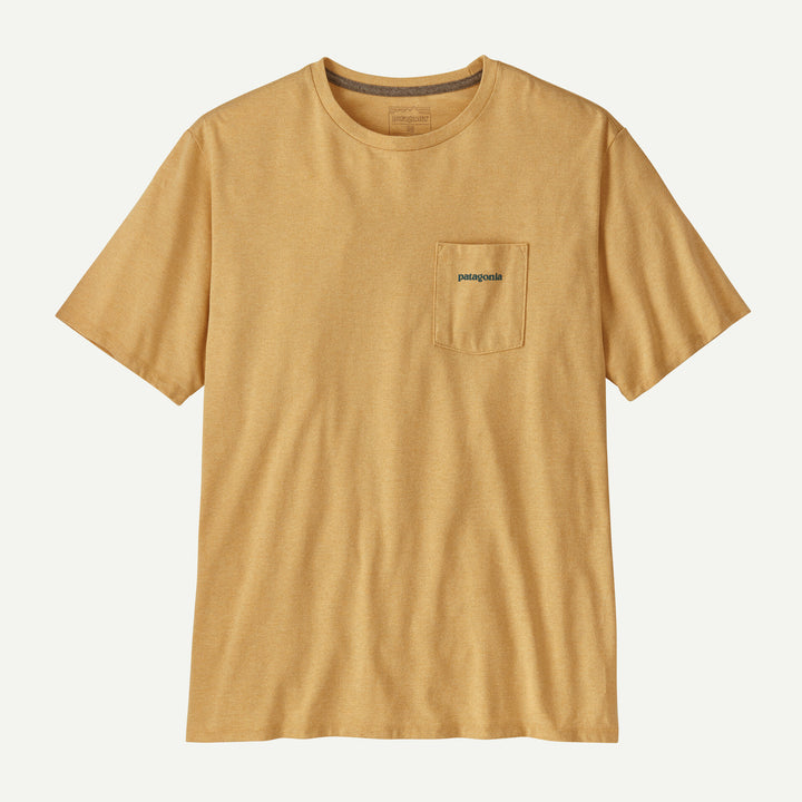 Patagonia Men's Boardshort Logo Pocket Responsibili-Tee - BEESWAX TAN - Sun Diego Boardshop