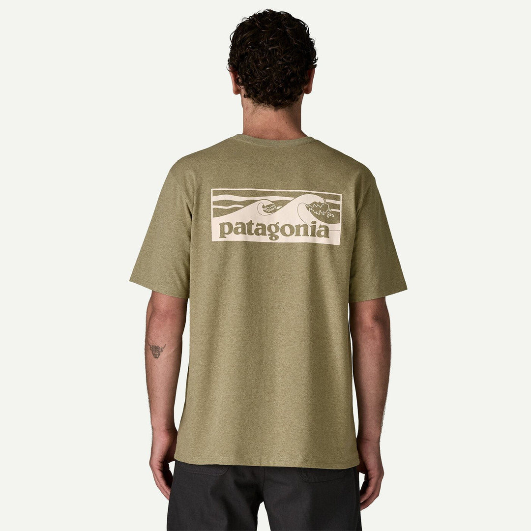 Patagonia Men's Boardshort Logo Pocket Responsibili-Tee - Gumtree Green - Sun Diego Boardshop