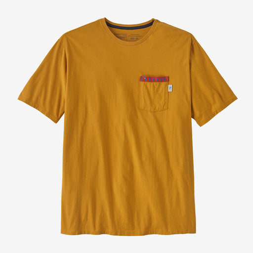 Patagonia Water People Organic Pocket T-Shirt - WATER PEOPLE GATOR: PUFFERFISH GOLD - Sun Diego Boardshop