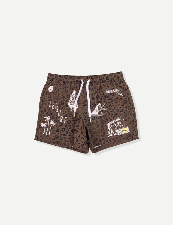 Duvin Men's Club Swim Short - Brown - Sun Diego Boardshop